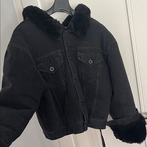 Women's Black Denim Jacket